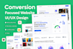 design conversion focused website UI UX design in figma