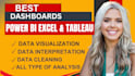 create perfect power bi tableau dashboard and data visualization