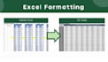 clean the data, formatting and automate excel