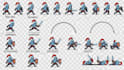 create 2d spritesheets for games pixel art sprite sheet animation 2d character