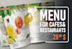 design a professional restaurant menu