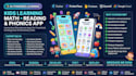 develop a kids learning app for math, reading, and phonics