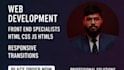 do frontend web development using HTML, CSS, js