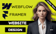 build design clone framer webflow website,figma to webflow cms framer developer