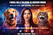 do a talking ai avatar video with lip sync, dog talking, cat funny video