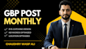 create gbp post optimized content with geotag images