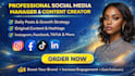 your social media manager social media marketing manager
