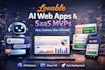 develop lovable ai web apps, saas mvp, an website using bolt, supabse, replit