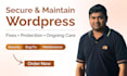 fix wordpress errors, secure and maintain your website
