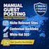 do manual guest posting on niche relevant blogs
