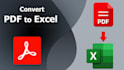 convert PDF to excel and excel to PDF