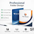 professional presentation and file folder design and print ready