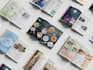 design a professional magazine or multi page layout