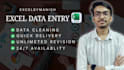 do data entry, data cleaning, formatting