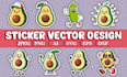 draw custom sticker vector design for print and digital use