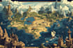 illustrate fantasy map and city map