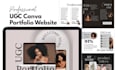 build high converting ugc portfolio canva website template, epk