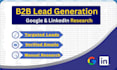do b2b lead generation using google search and linkedin research