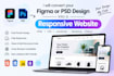 convert figma to responsive HTML CSS js react websites