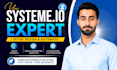 build a systeme io sales funnel with landing page, website and automation