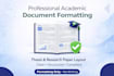 format your thesis, academic paper, or manuscript professionally