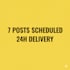 manually schedule 7 social media posts via buffer in 24h