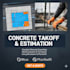 do concrete takeoff and estimation, on bluebeam, planswift