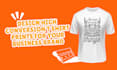 design high conversion t shirt prints for your business brand