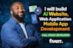 build ai website, web application mobile app development