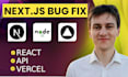 fix next js bugs node js errors and vercel deployment issues