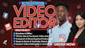 create converting facebook video ads, tiktok ads, dropshipping video ads