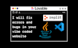 fix errors and bugs in your vibe coded website