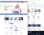 build language learning website, online course website, elearning education site