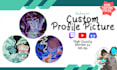 design a custom profile picture