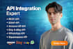 build rest api, soap api, amazon sp, etsy, ebay api, whatsapp, squarespace api