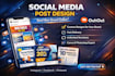 create professional instagram, facebook e linkedin posts