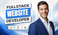 do full stack website development as a fullstack, front end backend developer