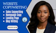write website content website copywriting homepage copy landing page