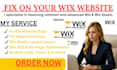 fix wix website bugs fix responsiveness wix seo issues wix studio layout issue
