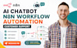 build ai chatbot n8n workflow automation customer support integration