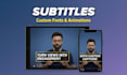 add custom styled english subtitles to any video
