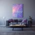 create unique printable digital oil paint abstract wall art design