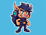 design cute mascot, cartoon character logo design