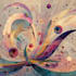 design abstract watercolor canvas wall art