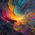 design abstract watercolor canvas wall art