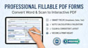 convert microsoft word document to create professional fillable pdf form