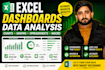 data analysis excel dashboards  cleaning  reporting