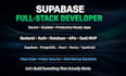 be your supabase full stack developer