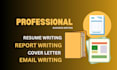 write clear formal letters resumes and CV for business use
