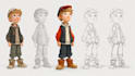 design 2d cartoon character
